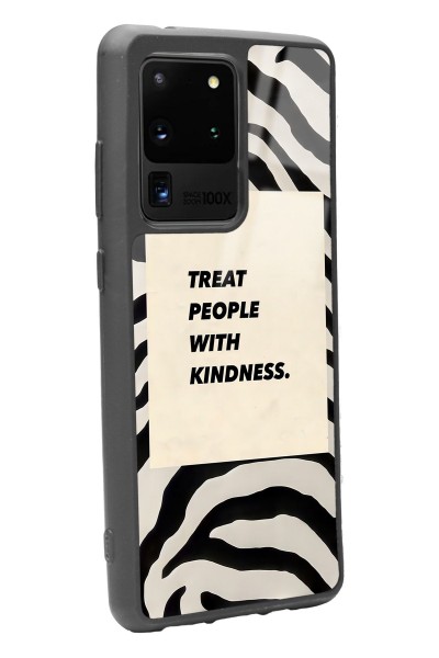 Samsung S20 Ultra Zebra Motto Tasarımlı Glossy Telefon Kılıfı