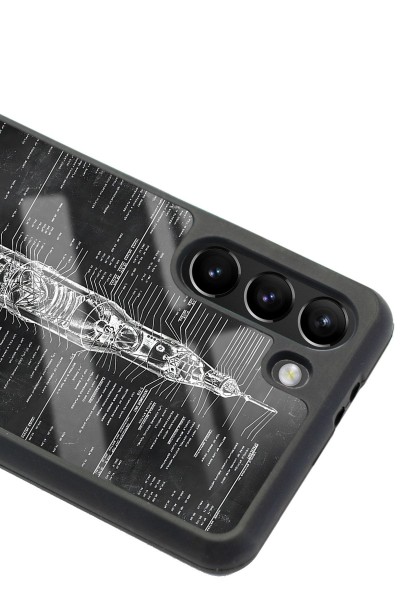 Samsung S21 Apollo Plan Tasarımlı Glossy Telefon Kılıfı
