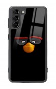 Samsung S21 Black Angry Birds Tasarımlı Glossy Telefon Kılıfı
