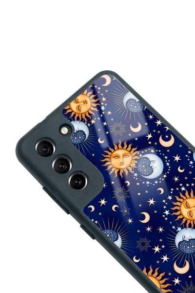 Samsung S21 Fe Ay Güneş Pijama Tasarımlı Glossy Telefon Kılıfı