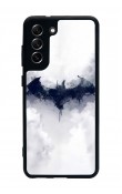 Samsung S21 Fe Beyaz Batman Tasarımlı Glossy Telefon Kılıfı