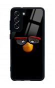 Samsung S21 Fe Black Angry Birds Tasarımlı Glossy Telefon Kılıfı