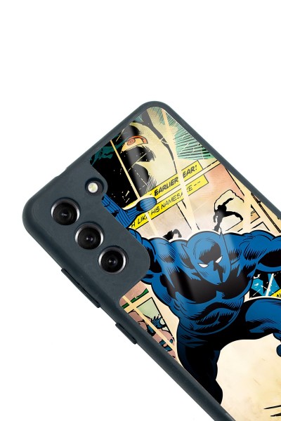 Samsung S21 Fe Black Panther Kara Panter Tasarımlı Glossy Telefon Kılıfı