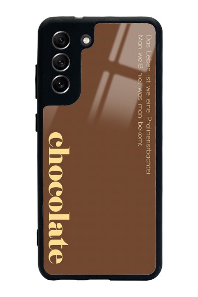 Samsung S21 Fe Choclate Tasarımlı Glossy Telefon Kılıfı