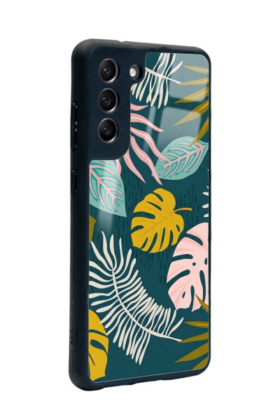 Samsung S21 Fe Color Leaf Tasarımlı Glossy Telefon Kılıfı