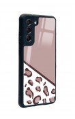 Samsung S21 Fe Kahve Leopar Tasarımlı Glossy Telefon Kılıfı