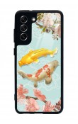 Samsung S21 Fe Koi Balığı Tasarımlı Glossy Telefon Kılıfı