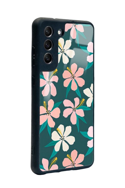 Samsung S21 Fe Leaf Flovers Tasarımlı Glossy Telefon Kılıfı