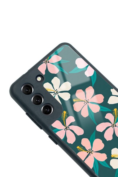 Samsung S21 Fe Leaf Flovers Tasarımlı Glossy Telefon Kılıfı