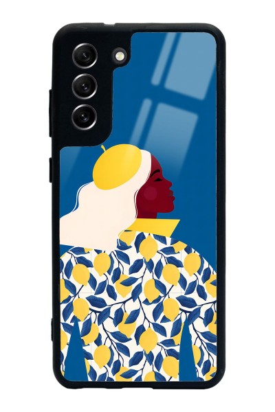 Samsung S21 Fe Lemon Woman Tasarımlı Glossy Telefon Kılıfı
