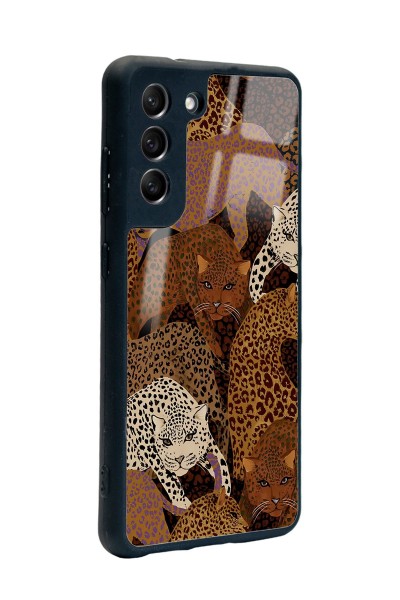 Samsung S21 Fe Leoparlar Tasarımlı Glossy Telefon Kılıfı