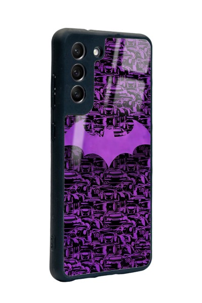Samsung S21 Fe Lila Batman Tasarımlı Glossy Telefon Kılıfı