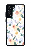 Samsung S21 Fe Minik Çiçekler Tasarımlı Glossy Telefon Kılıfı