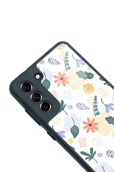Samsung S21 Fe Minik Çiçekler Tasarımlı Glossy Telefon Kılıfı