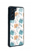 Samsung S21 Fe Minik Yapraklar Tasarımlı Glossy Telefon Kılıfı