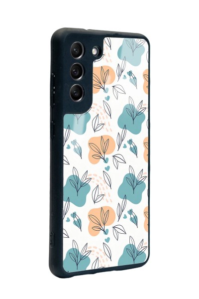 Samsung S21 Fe Minik Yapraklar Tasarımlı Glossy Telefon Kılıfı