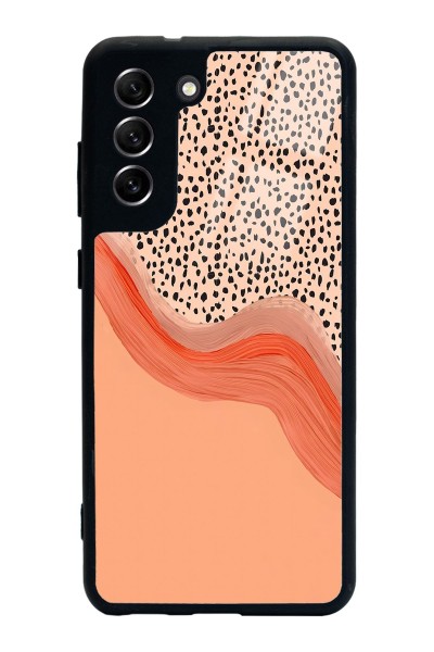 Samsung S21 Fe Nude Benekli Tasarımlı Glossy Telefon Kılıfı
