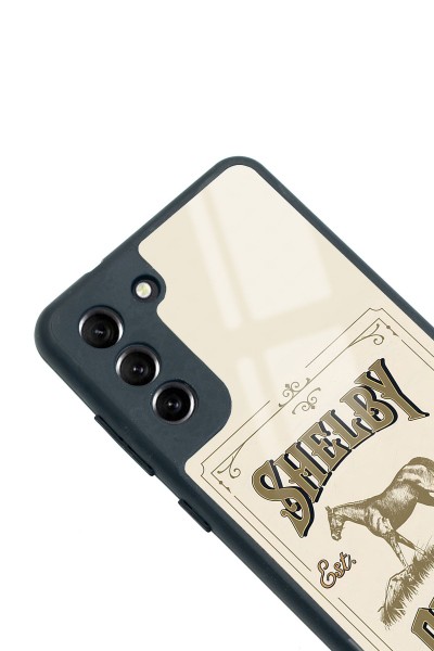 Samsung S21 Fe Peaky Blinders Shelby Dry Gin Tasarımlı Glossy Telefon Kılıfı