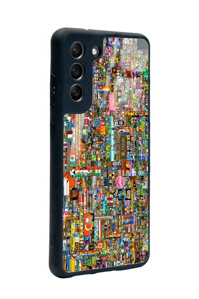 Samsung S21 Fe R-place Hatıra Tasarımlı Glossy Telefon Kılıfı