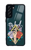 Samsung S21 Fe Rebel Tasarımlı Glossy Telefon Kılıfı