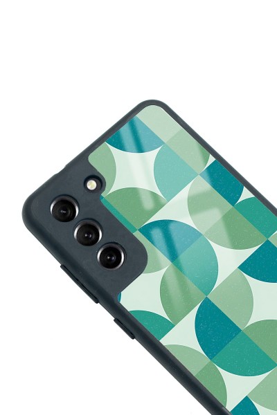 Samsung S21 Fe Retro Green Duvar Kağıdı Tasarımlı Glossy Telefon Kılıfı Uyumlu
