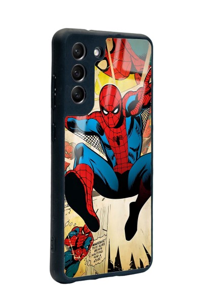 Samsung S21 Fe Spider-man Örümcek Adam Tasarımlı Glossy Telefon Kılıfı
