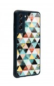 Samsung S21 Fe Uyumlu Retro Duvar Kağıdı Tasarımlı Glossy Telefon Kılıfı