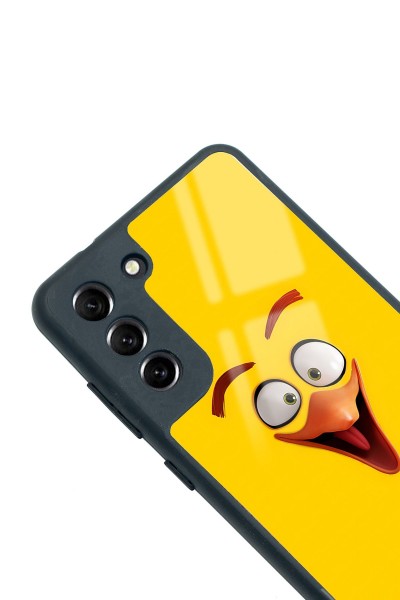 Samsung S21 Fe Yellow Angry Birds Tasarımlı Glossy Telefon Kılıfı
