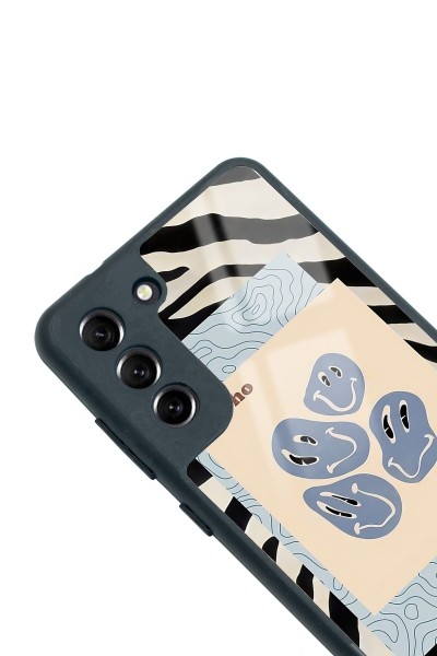 Samsung S21 Fe Zebra Emoji Tasarımlı Glossy Telefon Kılıfı