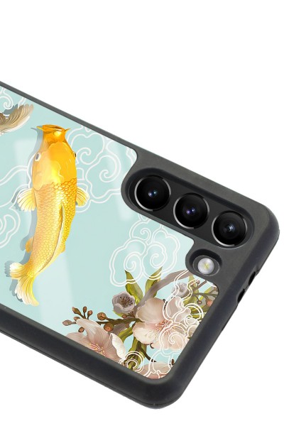 Samsung S21 Koi Balığı Tasarımlı Glossy Telefon Kılıfı