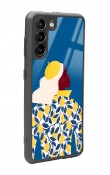 Samsung S21 Lemon Woman Tasarımlı Glossy Telefon Kılıfı