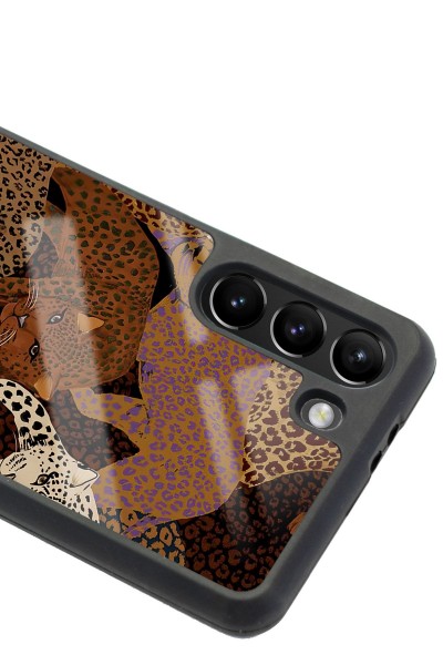 Samsung S21 Leoparlar Tasarımlı Glossy Telefon Kılıfı