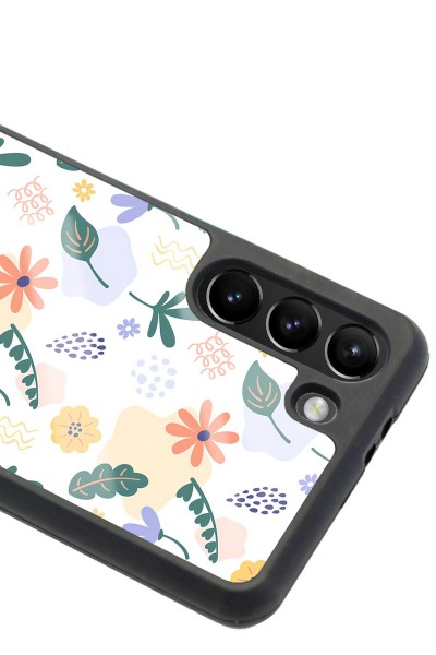 Samsung S21 Minik Çiçekler Tasarımlı Glossy Telefon Kılıfı