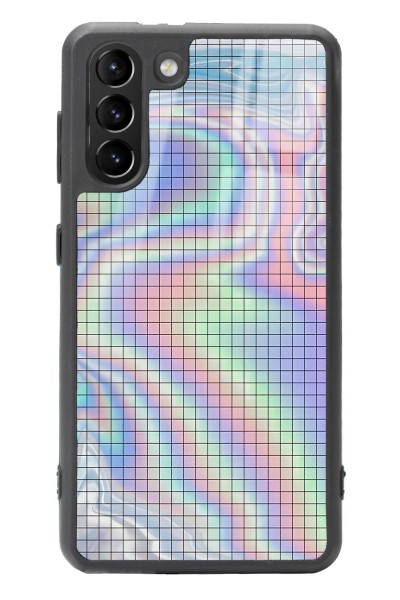 Samsung S21 Neon Dama Tasarımlı Glossy Telefon Kılıfı