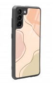Samsung S21 Nude Colors Tasarımlı Glossy Telefon Kılıfı