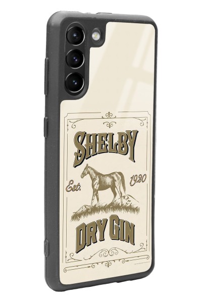 Samsung S21 Peaky Blinders Shelby Dry Gin Tasarımlı Glossy Telefon Kılıfı