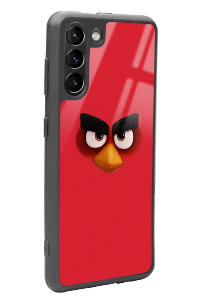 Samsung S21 Red Angry Birds Tasarımlı Glossy Telefon Kılıfı