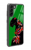 Samsung S21 Renkli Leopar Tasarımlı Glossy Telefon Kılıfı
