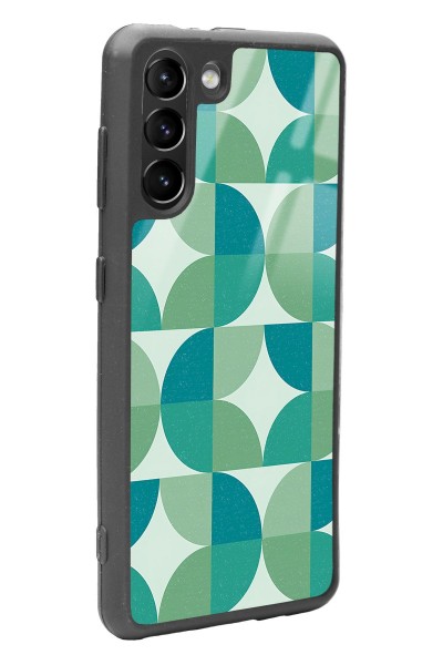 Samsung S21 Retro Green Duvar Kağıdı Tasarımlı Glossy Telefon Kılıfı