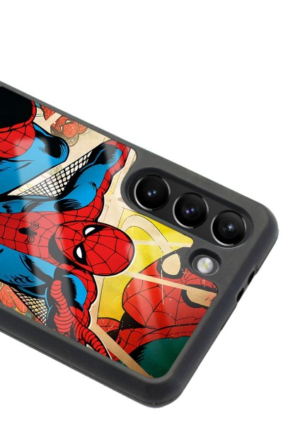 Samsung S21 Spider-man Örümcek Adam Tasarımlı Glossy Telefon Kılıfı