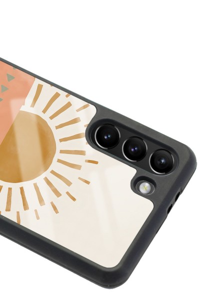 Samsung S21 Suluboya Güneş Tasarımlı Glossy Telefon Kılıfı