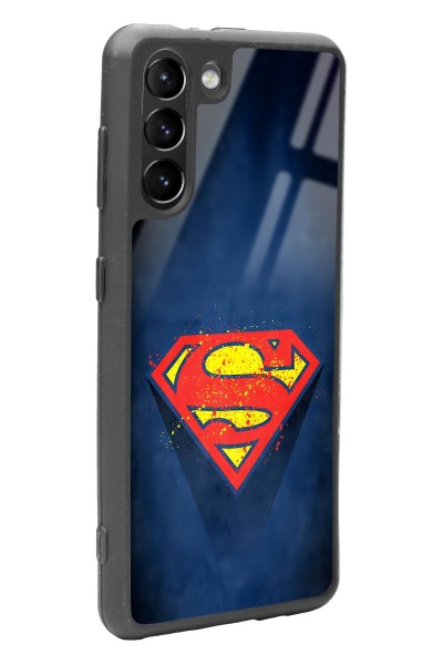 Samsung S21 Superman Tasarımlı Glossy Telefon Kılıfı