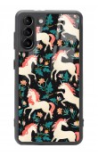 Samsung S21 Unicorn Desenli Tasarımlı Glossy Telefon Kılıfı