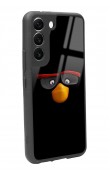 Samsung S22 Black Angry Birds Tasarımlı Glossy Telefon Kılıfı