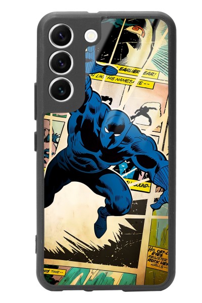 Samsung S22 Black Panther Kara Panter Tasarımlı Glossy Telefon Kılıfı