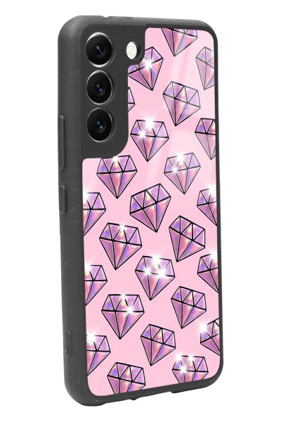 Samsung S22 Diamond Tasarımlı Glossy Telefon Kılıfı