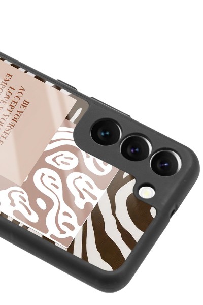 Samsung S22 Emoji Zebra Tasarımlı Glossy Telefon Kılıfı