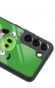 Samsung S22 Green Angry Birds Tasarımlı Glossy Telefon Kılıfı