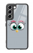 Samsung S22 Grey Angry Birds Tasarımlı Glossy Telefon Kılıfı