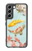 Samsung S22 Koi Balığı Tasarımlı Glossy Telefon Kılıfı